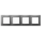 ARIA Cornice quadrupla, grigio opaco