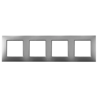 ARIA Cornice quadrupla per set IP-44, argento