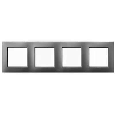 ARIA Cornice quadrupla per set IP-44, grigio opaco