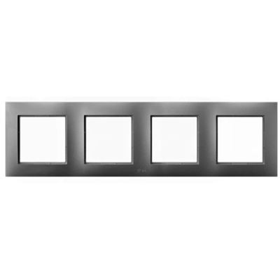 ARIA Cornice quadrupla per set IP-44, grigio opaco