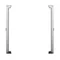 ARIA Decorative frame for double monoblock sockets - silver color