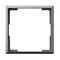 ARIA Decorative frame for single socket outlets without flaps, IT and dimmers gray matt
