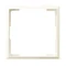 ARIA Decorative frame for single socket outlets without flaps, IT and ecru dimmers