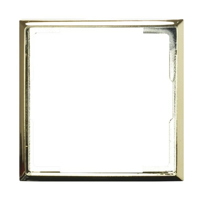 ARIA Decorative frame for single socket outlets without flaps, telecommunication sockets and dimmers gold flash