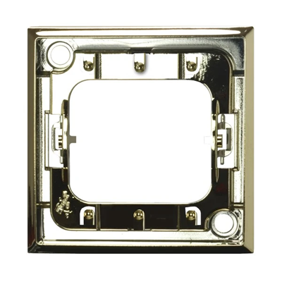 ARIA Decorative frame for triple connectors, glossy gold