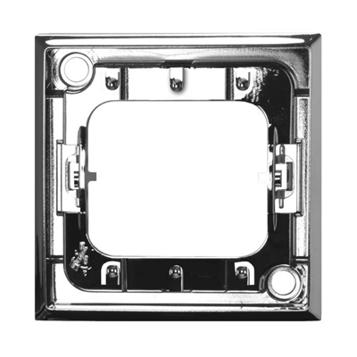 ARIA Decorative frame for triple connectors, glossy silver