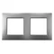 ARIA Double frame for sets IP44 silver