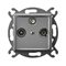 ARIA Final RTV-SAT socket gray mat