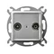 ARIA Pass-through RTV socket 16-dB silver