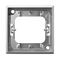 ARIA Silver decorative mounting frame for triple connectors