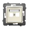 ARIA Simple ecru double Keystone socket housing