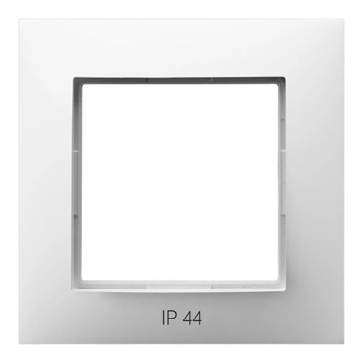 ARIA Single frame for IP44 sets, white