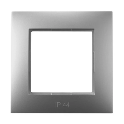 ARIA Single frame for sets IP44 silver