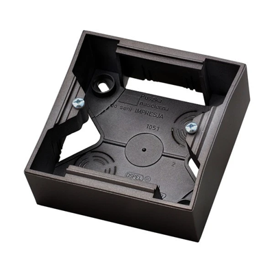 ARIA Single junction box black metallic