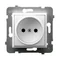 ARIA Single socket without grounding white