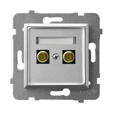 ARIA Single speaker socket 6mm2 silver