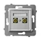 ARIA Single speaker socket 6mm2 silver