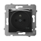 ARIA Socket splash-proof with grounding IP44 black metallic