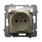 ARIA Socket splash-proof with grounding IP44 ecru