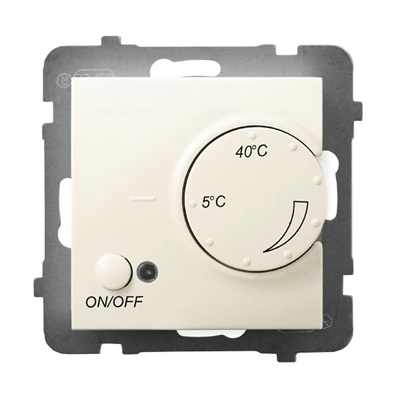 ARIA Temperature controller with ecru underfloor sensor