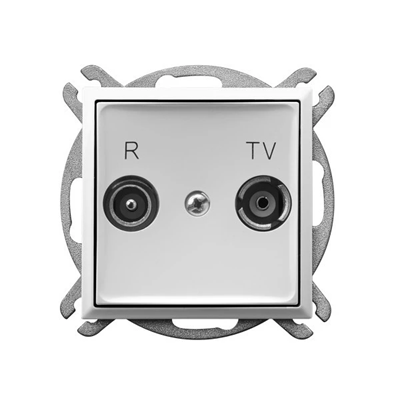 ARIA Terminal RTV-Buchse 10 dB weiß