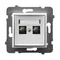 ARIA Toma equipotencial doble blanca