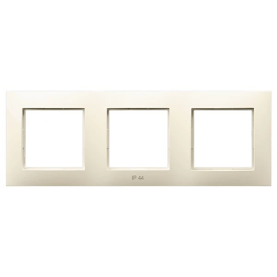 ARIA Triple frame for IP44 ecru sets