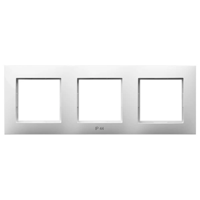 ARIA Triple frame for IP44 sets, white