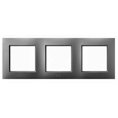 ARIA Triple frame for sets IP44 gray mat