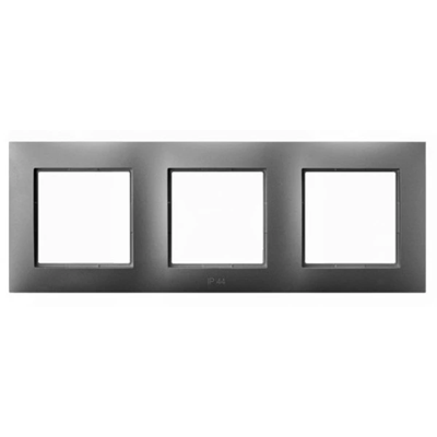 ARIA Triple frame for sets IP44 gray mat