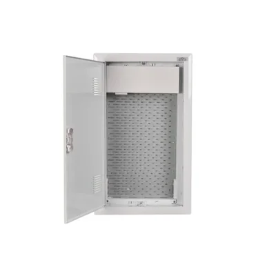 Armadio multimediale FibeRPT 53 (altezza 530 mm) con ante forate RAL 9003