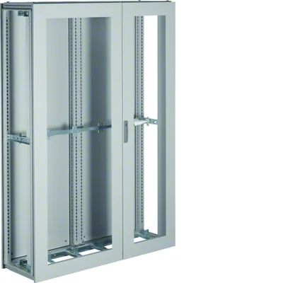Armoire au sol série UNIVERS IP54/I 1900x1350x400 porte transparente 5 champs