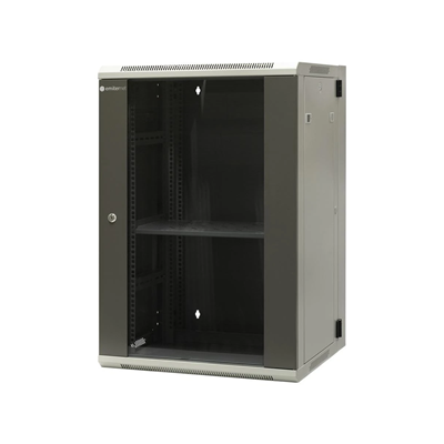 Armoire suspendue EmiterNet 19" 18U profondeur 550mm, divisée