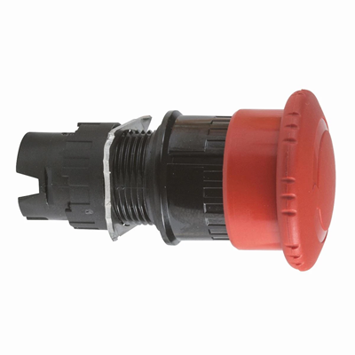 Arrêt d'urgence Harmony XB6 rouge sans éclairage rotation ronde Ø30mm