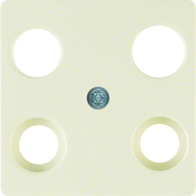 ARSYS Placa central para toma de antena de 4 salidas, crema