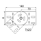 Articulated connector for cable tray, LGPH80