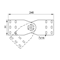 Articulated connector for H110 tray