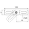Articulated connector for the cable tray, LGJH30