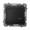 AS Black metallic hotel switch without frame