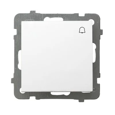 AS Closed switch "bell" white, without frame