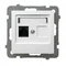AS Computer socket, single, cat. 5e white, RJ-45