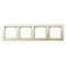 AS Cornice quadrupla per interruttori IP44 ecrù