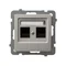 AS Double computer socket cat. 5eMMC cashmere