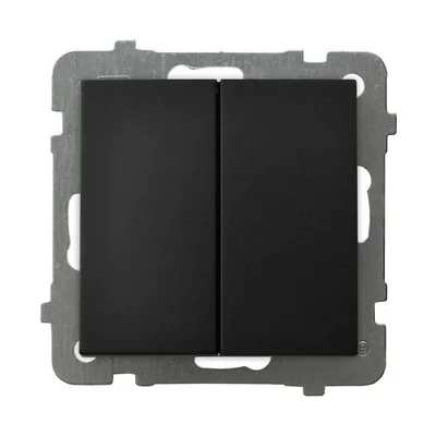 AS Double cross connector, black metallic