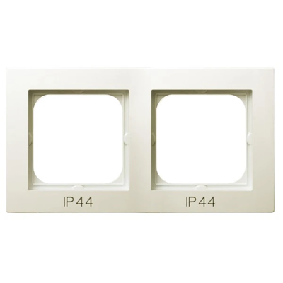 AS Double frame for IP44 ecru switches