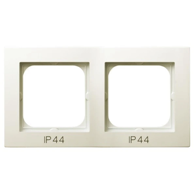 AS Double frame for IP44 ecru switches