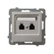 AS Double independent telephone socket cashmere
