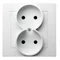 AS Double socket white