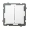 AS Double stair switch, frameless white