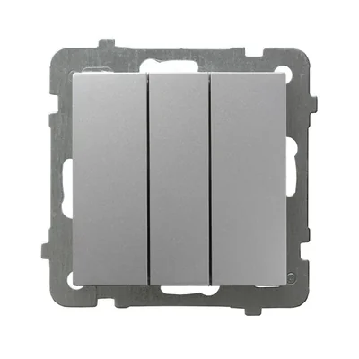AS Dreifachschalter, Schließer, silber